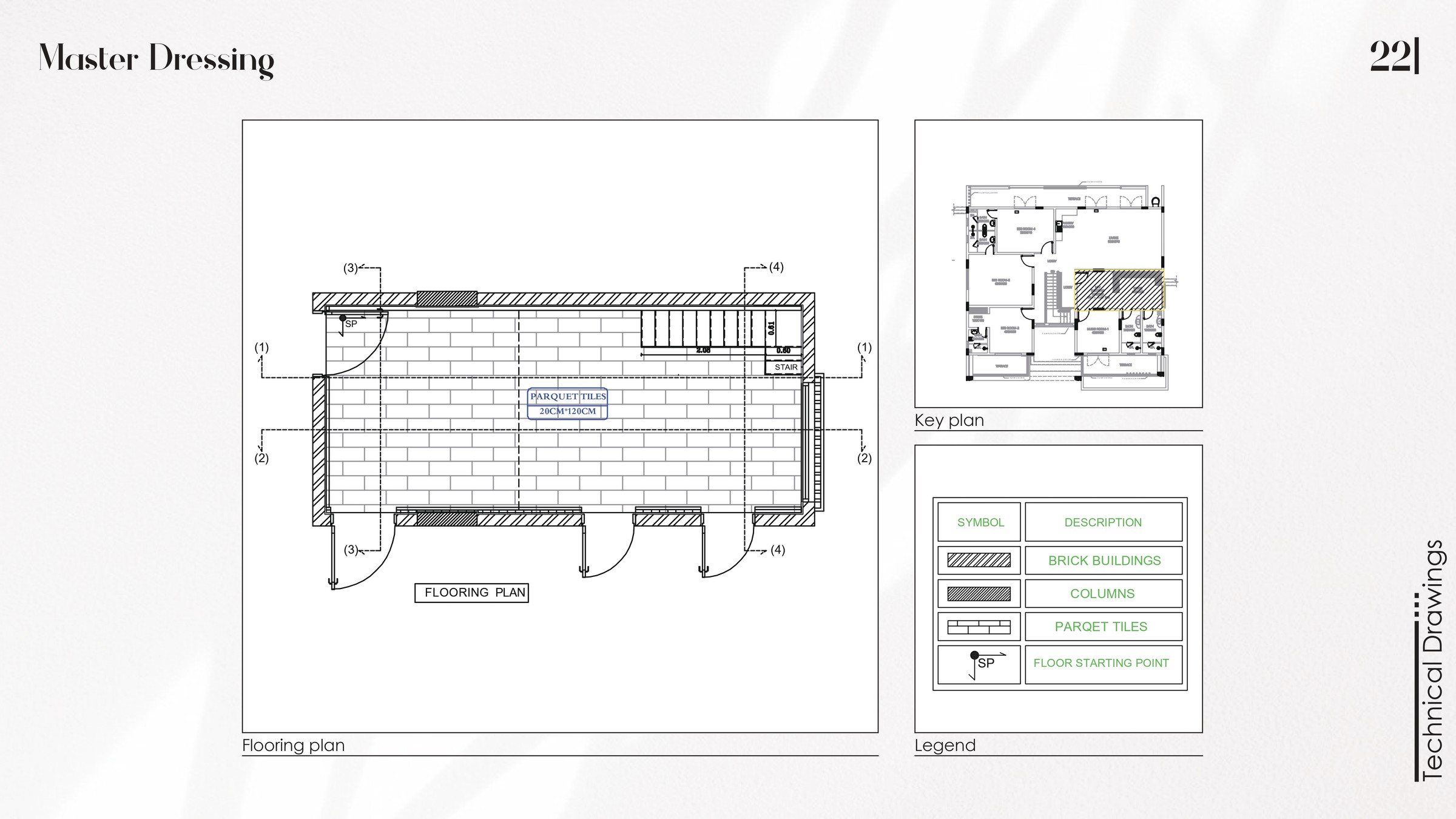 Abdullah Alwi villa — Master Dressing, 3D visualization