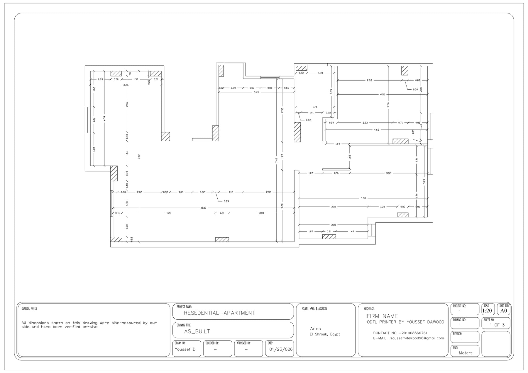 Anas — As-Built drawing