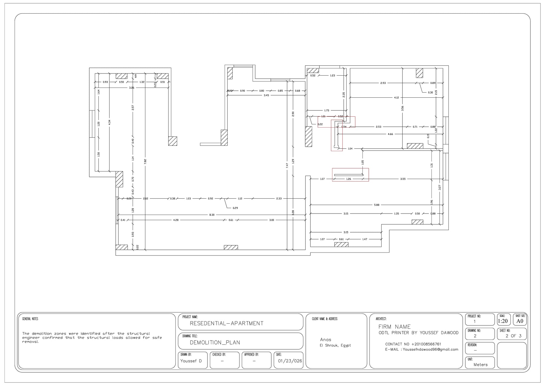 Anas — Demolition Plan