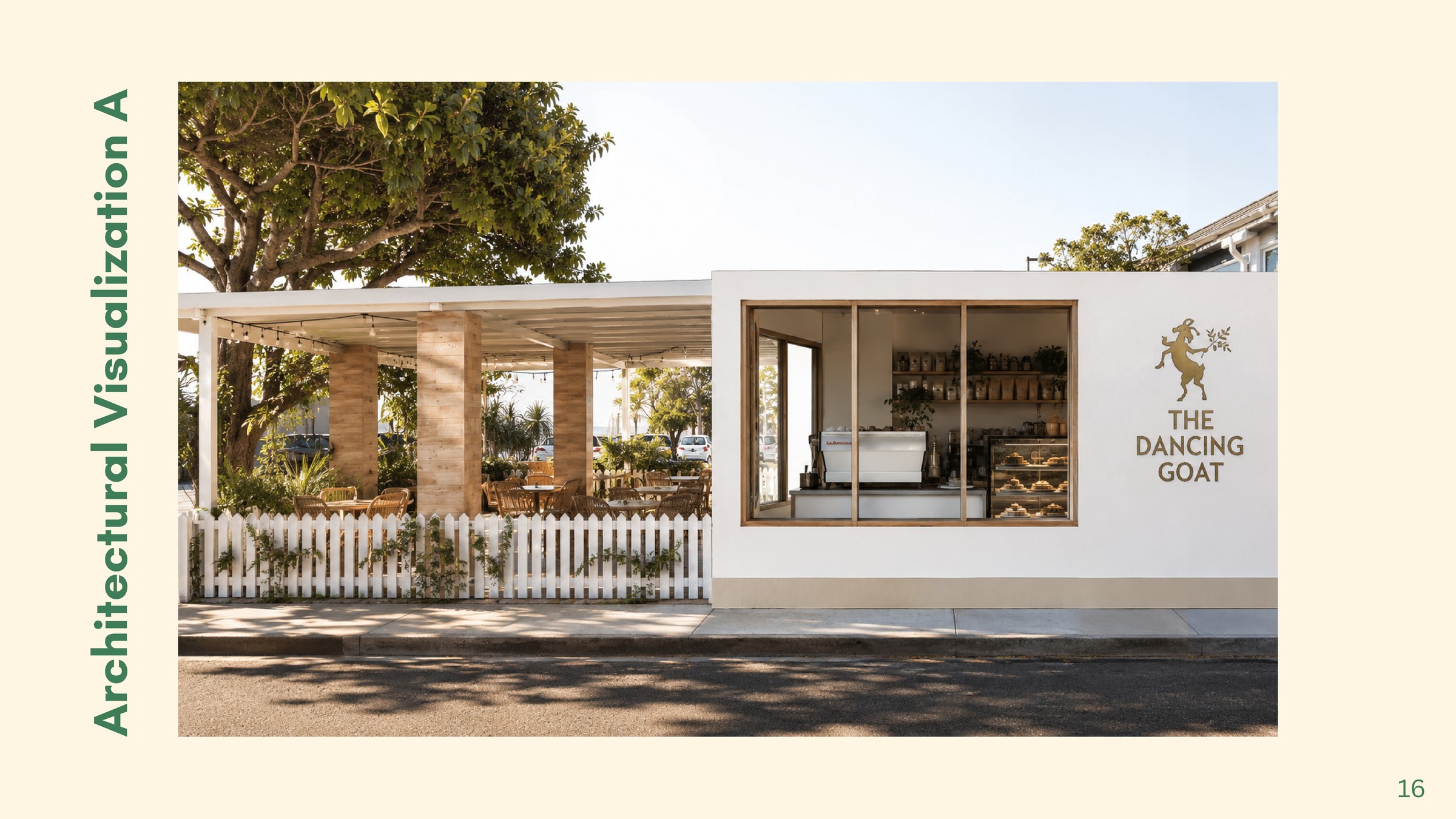 The Dancing Goat — architectural visualization, exterior concept