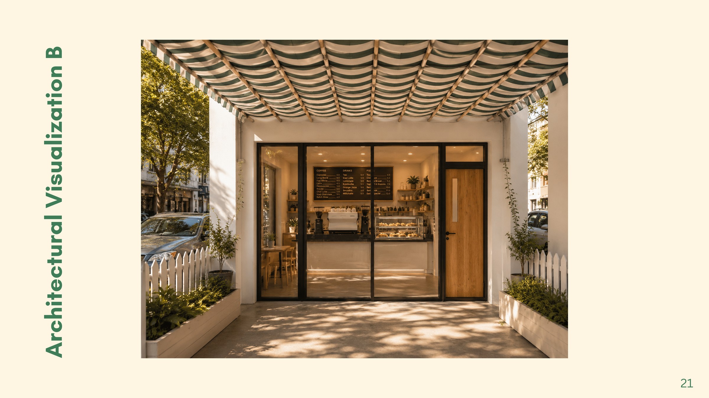The Dancing Goat — architectural visualization, alternate interior concept